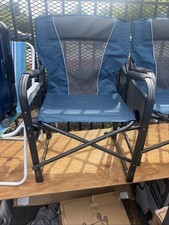 Oversize Folding Camping Chair Outdoor Heavy Duty Director Chair with Side Table
