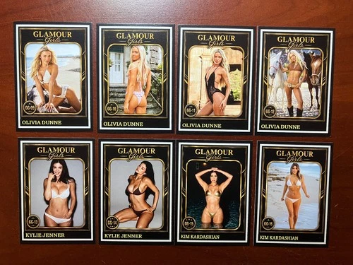 NEW Custom ACEO Glamour Girls Olivia Dunne Kardashian Jenner Trading Card (GG-2)