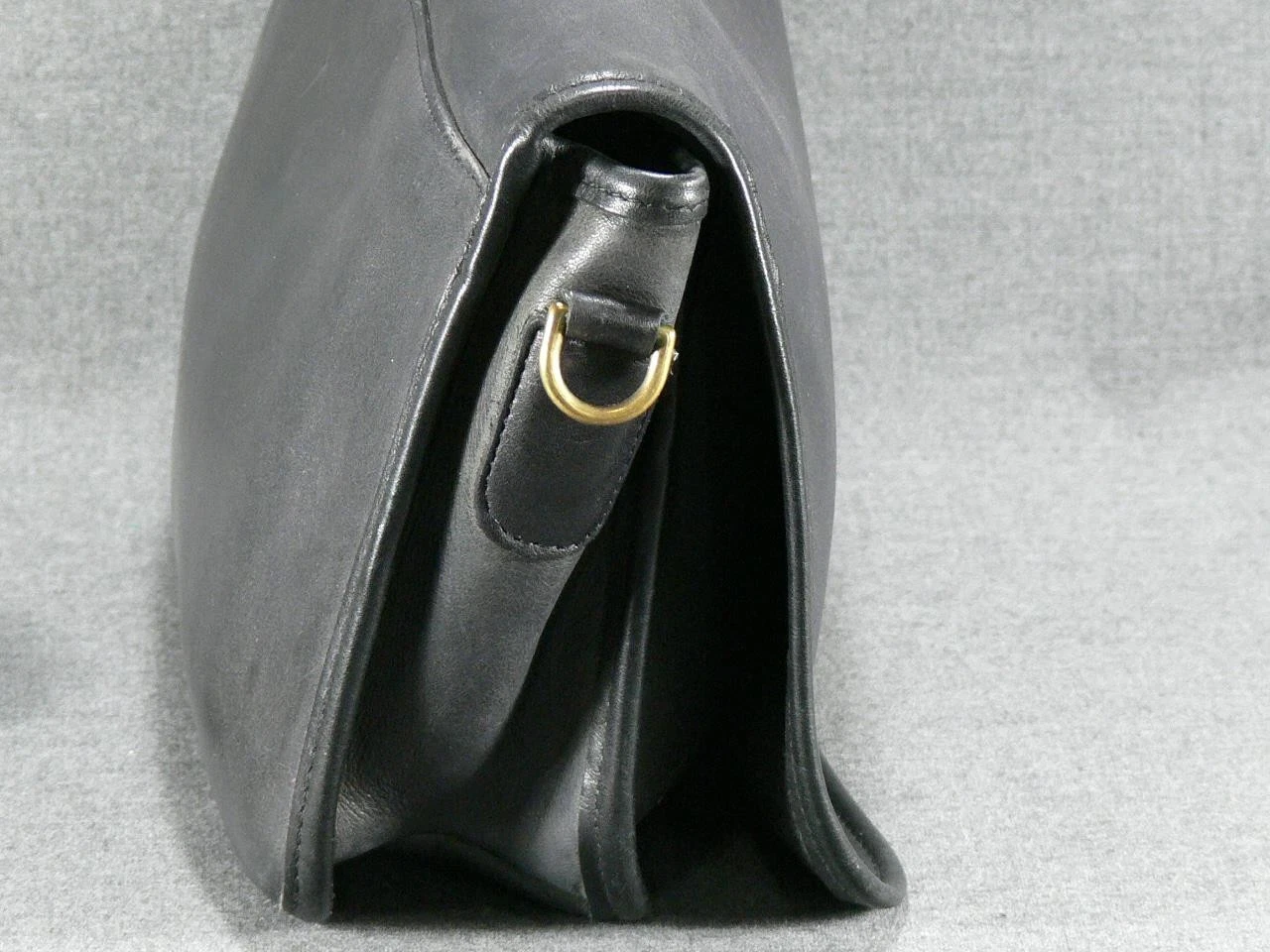 BORSA A TRACOLLA VINTAGE PRE NUMERO NERA COACH CONVERTIBILE POCHETTE USA 1970 1980