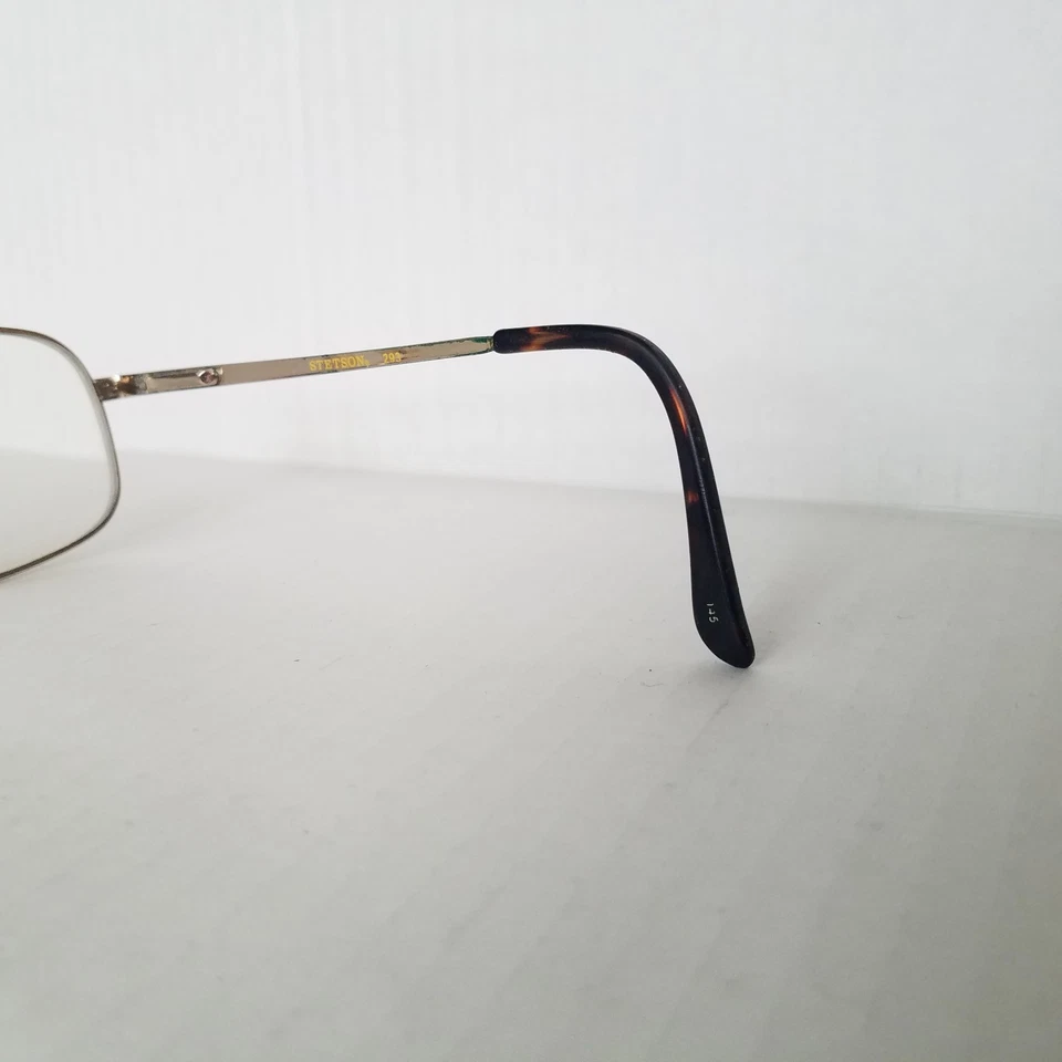 Gafas Stetson 293 Zyloware 057 tono dorado borde completo para hombre 58-18 Foto 4 de 4