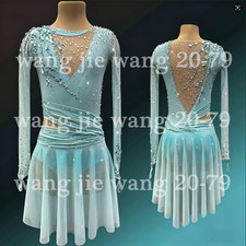 Figure Skating Dress Ice Skating Dress Competition Skating Wear blue