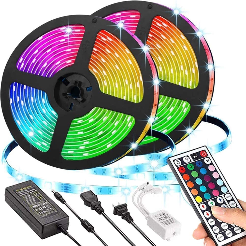32.8ft Waterproof Flexible LED Strip Lights with Color Changing Feature-image