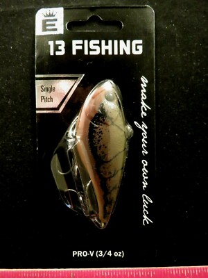 13 Fishing Pro-V Single Pitch 3/4oz E-PVSP34-DG Day Old Guac Lipless Crankbait *