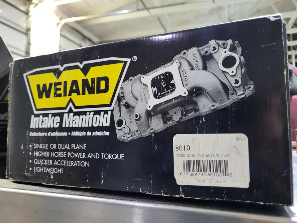 Colector de admisión Weiand Ford 351m 400 Action Plus Foto 4 de 4