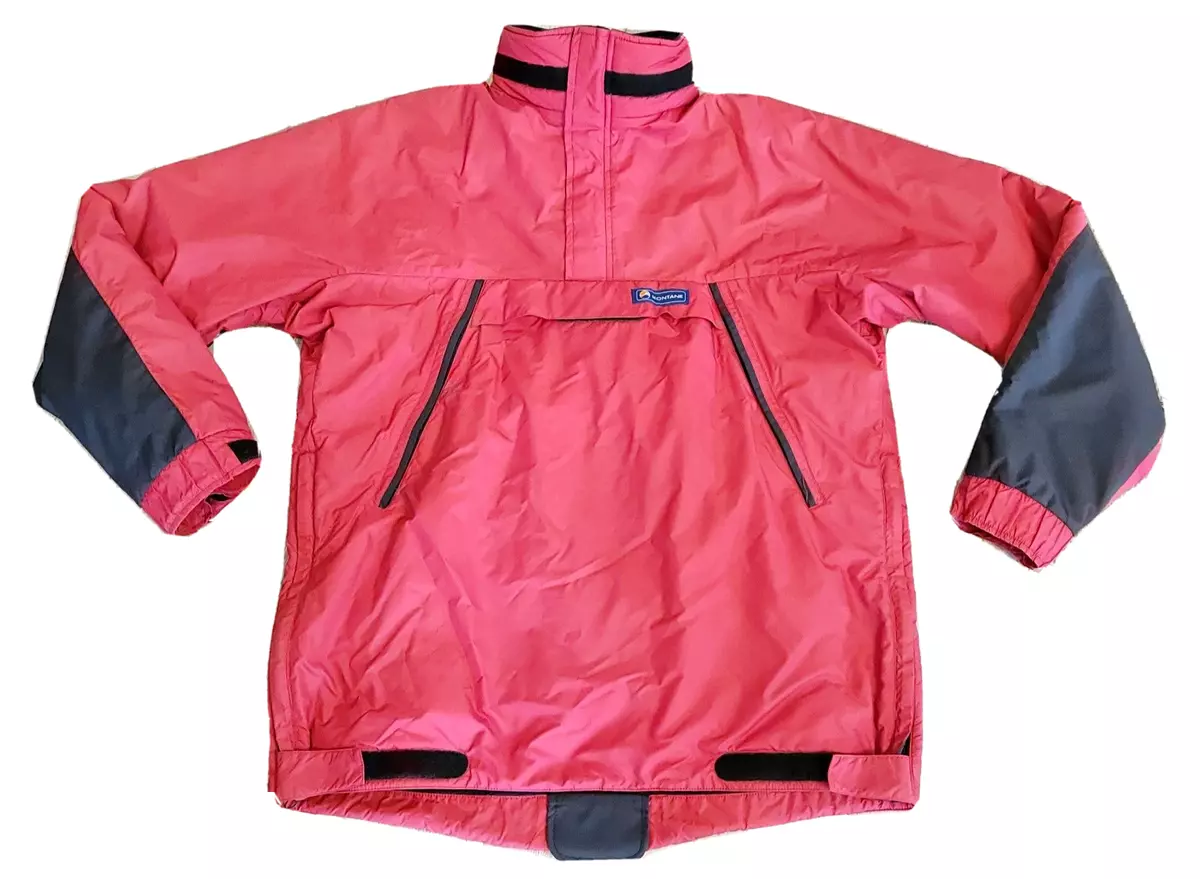 Vintage Mens Montane Buff Anorak Pertex Lined Nylon Jacket Outdoor Coat Sz Large