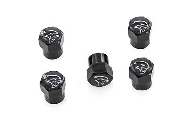 Dodge Hellcat Logo Vlave Stem Caps (Black)