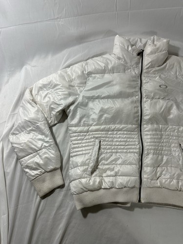 Oakley Jacket Womens X-Large White Outdoors Full Zip Puffer Ladies - Picture 2 of 24