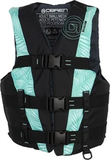 Womens 3 Belt Sport Life Jacket, X-Small, Aqua