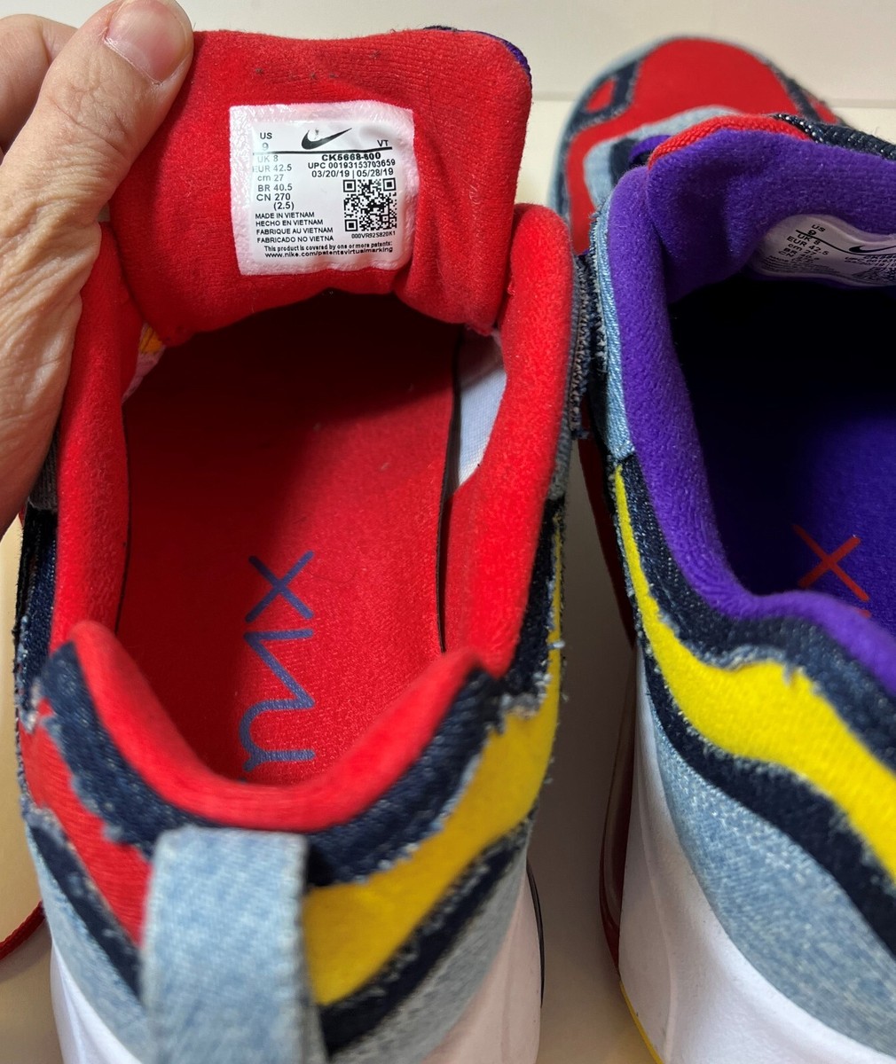 Nike Air Max 200 SP Lightwash Denim Red Purple Running