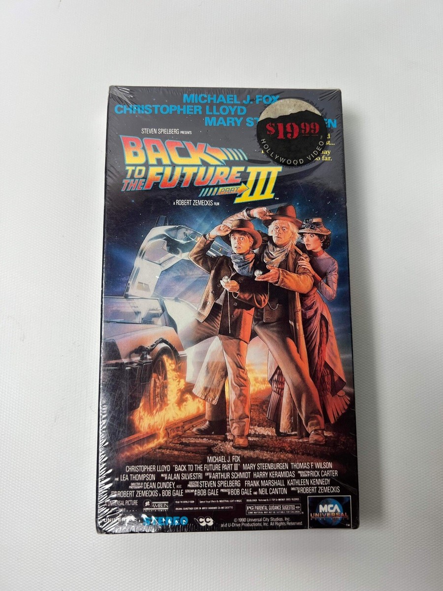 BACK TO THE FUTURE PART III 3 - VHS RARE - 1990 Michael J. Fox 