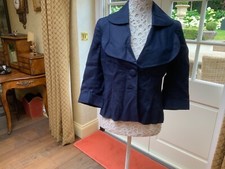 Great Plains Linen Jacket In Navy Blue, Medium New With Tags Twin Buttons.