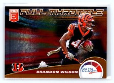 2020 Donruss Elite #24 Brandon Wilson Full Throttle Orange 10/25 Bengals
