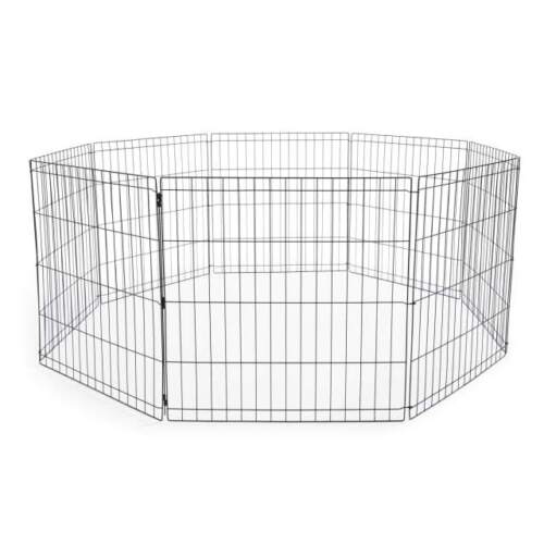 New Pet Dog Playpen Enclosure Cage 8 Panel Puppy Fence Play Pen Foldable Metal - Picture 2 of 6