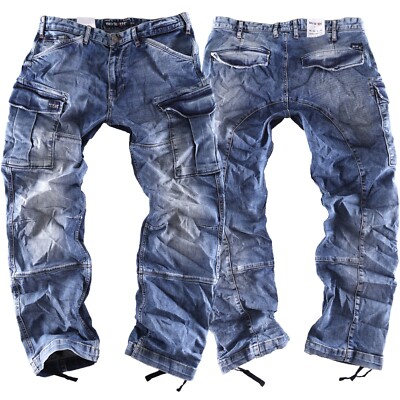 Big Seven Brian comfort fit Herren Cargo Jeans Hose Übergröße XXL