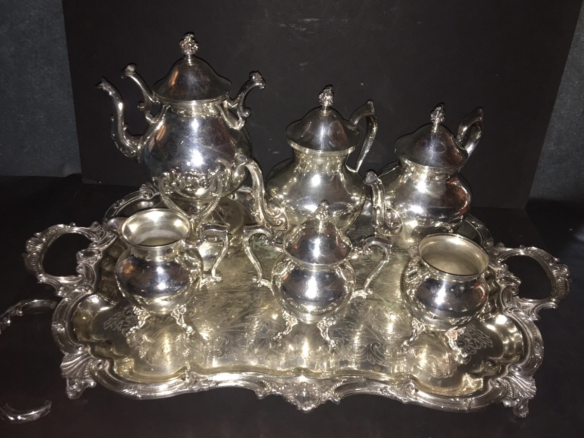 Silver tea deals service for sale
