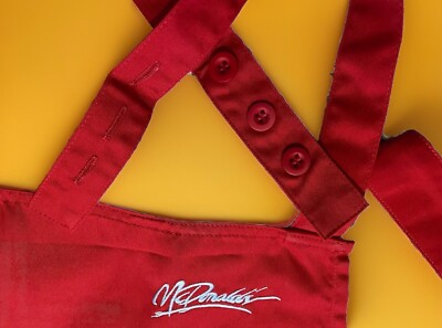 McDonalds McDonald's Mcdo Küchenschürze Sammler Küche Kochschürze Rot