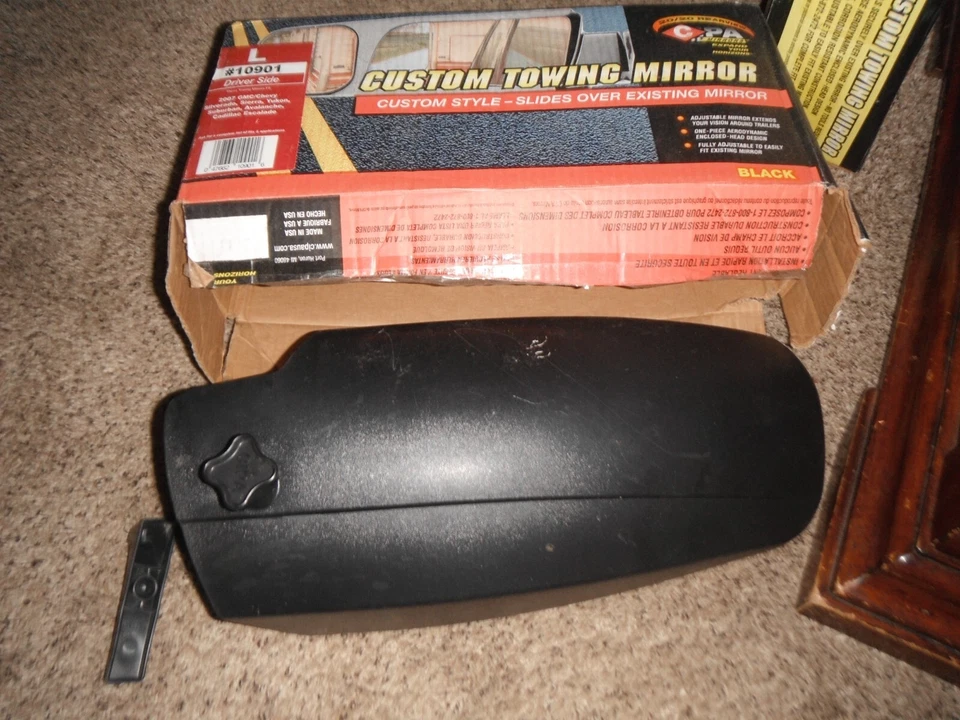 Custom Towing Mirrors Slide Over 92-98/99  Chevy/GMC  2 CIPA USED Easy On & Off - Image 4 of 4