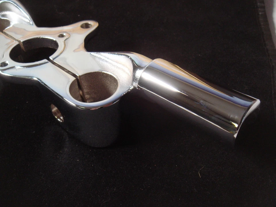 Harley UL FL WL G EL Spring Fork Top Triple Tree Inline Chrome V-Twin 49-0944 X9 - Image 4 of 4