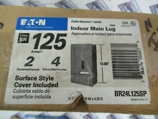 Eaton BR24L125SP Loadcenter 125A MLO 120/240 Volt, 1PH3W, 2/4 CKT -E2973 NEW-B