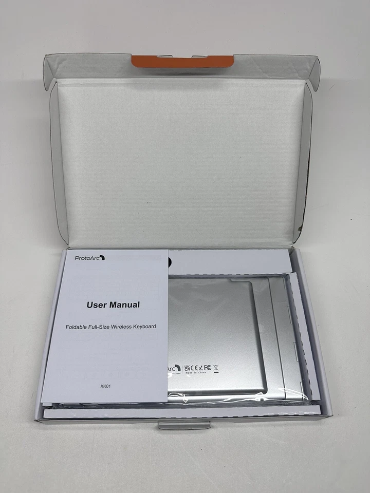 Protoarc Keyboard XK01 A Foldable White Bluetooth Keyboard Wireless Full Size - Image 4 of 4