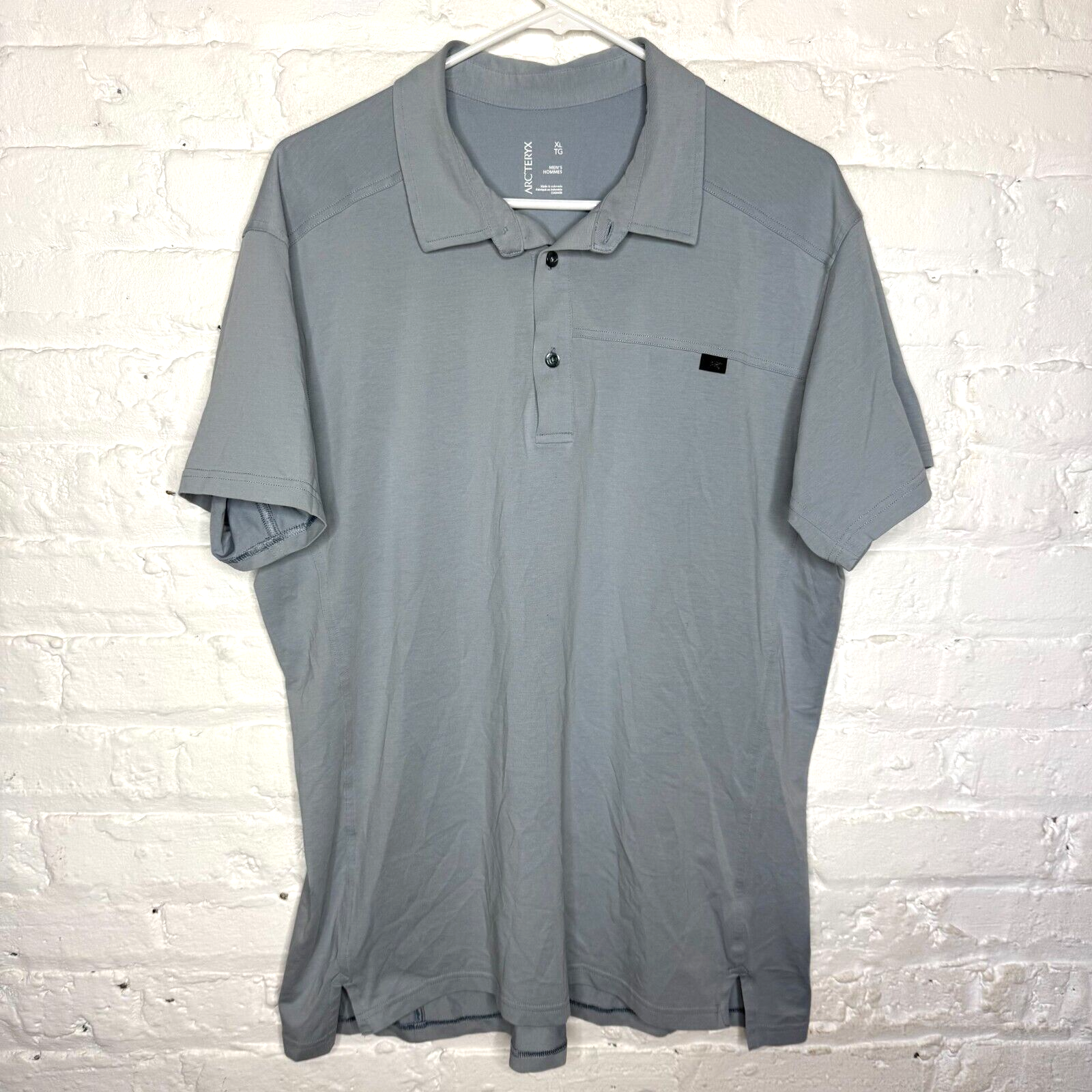 Arc'teryx Captive Polo Manica Corta Uomo XL Grigio Performance Elasticizzata