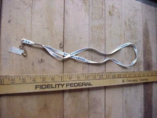 ANHEUSER - BUSCH COMPANIES White & Blue Neck Lanyard Anheuser Busch