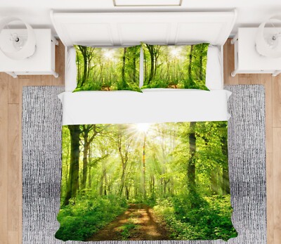 3D Dazzling Sunshine A4 Bed Pillowcases Quilt Duvet Cover Set Queen King Vera 23