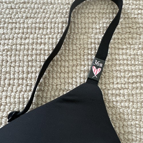 Victoria's Secret No-Wire T-Shirt Black Lightly Lined Bra 36B NEW - Picture 2 of 6