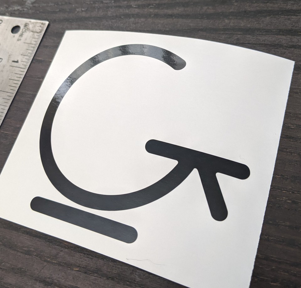G-Brand G Brand black vinyl decal sticker like the G6120DSW | eBay