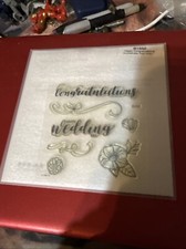 Happy Congratulations B1552 CTMH Close to My Heart Acrylic Stamps set Wedding