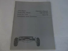 John Deere Power Rear Wheel Drive For 7700 Hydrostatic Drive Combines Manual