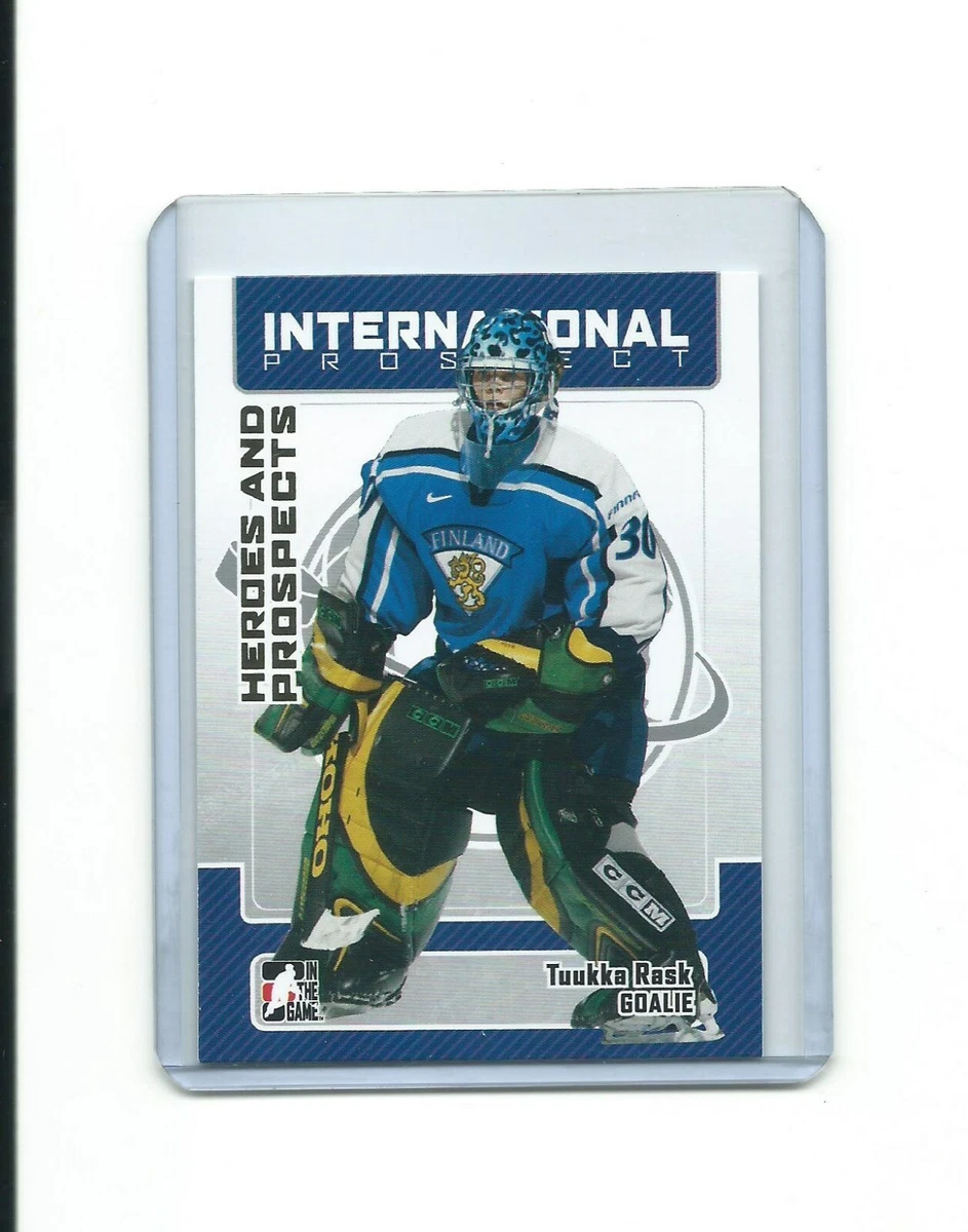 TUUKKA RASK prospect HEROES AND PROSPECTS card FINLAND WORLD