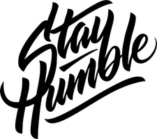 Stay Humble Outdoor Black Vinyl Decal, car truck, window RV Camper