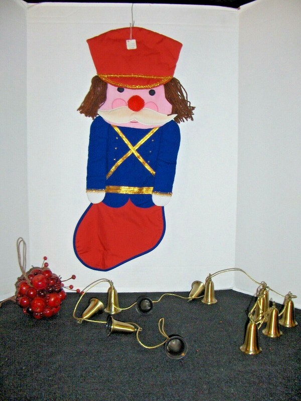 Vintage Christmas Stocking "Nutcracker" W/ Original Tag By Carson Pirie Scotts