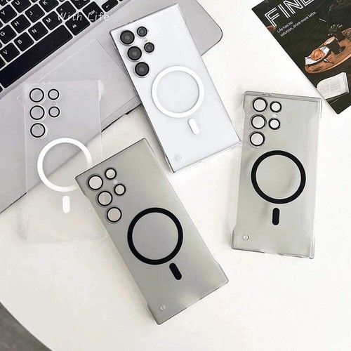 Ultra Slim For Magsafe Clear Frameless Phone Case For Samsung S25 S24 Plus S22 S - Bild 7 von 54