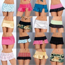 Lot 20 Pcs Wholesale Women Rave Club Dance Wear Mini Boy Shorts Skirts Mix S M L