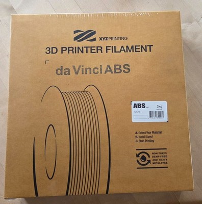 XYZprinting Filament für  da Vinci 3D printer - ABS nature - neu - 3,0 kg
