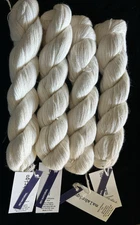 Yarn Lot Malabrigo Baby Silkpaca Lace Natural 063 White "4 Skeins" Peru Alpaca