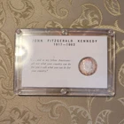 1964 Kennedy Half Dollar Capital Holder 90% Silver BU Peripheral Toning