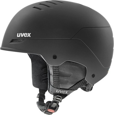 uvex Wanted robuster Leichter und stylischer Skihelm unisex Black matt  54-58cm