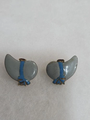 WW2 US Army Military 121st Infantry Regiment DUI Pin Back Original Rare Maker 10