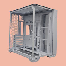 @UNUSED/MISSING PANEL@ Lian Li O11 Vision Compact White Gaming PC Case MLI16