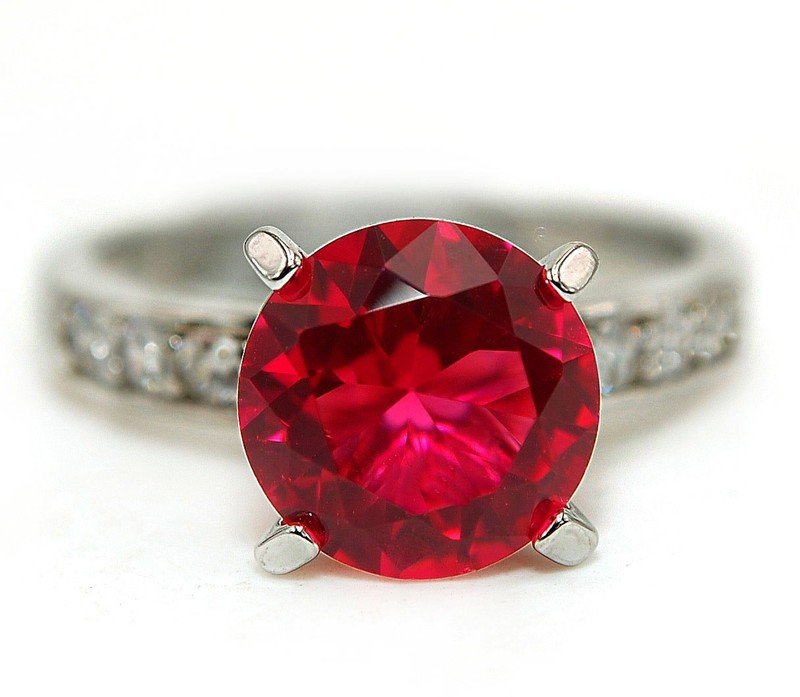 3CT Heat Treated Rubellite Tourmaline 925 Solid Sterling Silver Ring Sz 7 MM2-3