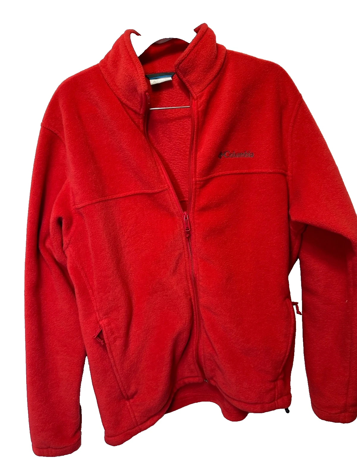 Columbia Steens Mountain Fleece Jacket Unisex Size Large Full Zip Pockets Red