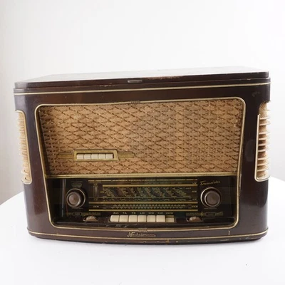 Neckermann Primas-Phono 112/21 1957 Deutschland Röhrenradio Ungetestet - Bild 1 von 4