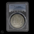 1883-O Morgan Silver Dollar PCGS MS62 Blue Label -E163