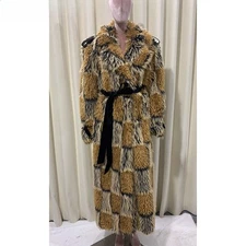 Winter Womens Long Sleeve Young Style Fashion Thick Lapel Collar Warm Fury Coat