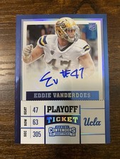 2017 Panini Contenders Draft Picks Playoff Ticket /15 Eddie Vanderdoes Auto UCLA