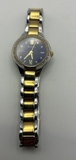 Bulova Blue Dial Diamond Ladies Watch C935347 . Vintage Japan Movement