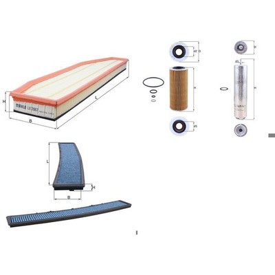 KNECHT FILTER-PAKET SET passend für BMW X3 E83 xDrive 30d 35d+3.0d